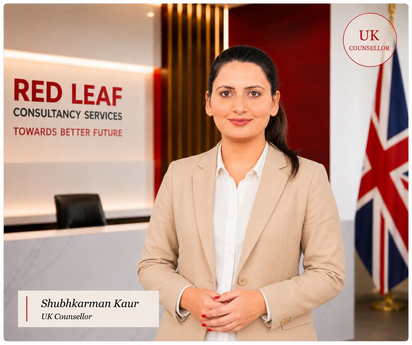 Shubhkarman Kaur — UK Counsellor, Red Leaf Consultancy Services